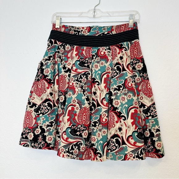 Fleur Anthropologie Patchwork Mini Skirt No Size Small/Medium Pockets Lined - Picture 2 of 2